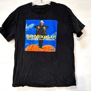 sir mix a lot shirt size medium Tee T-Shirt cotton Black